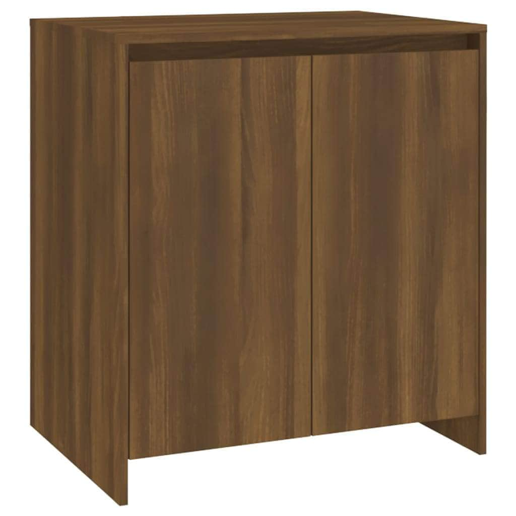 3 Piece Sideboard Brown Oak- Engineered Wood