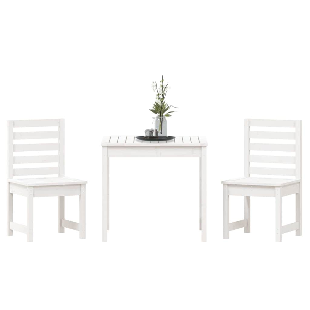 3-Piece Solid Wood Garden Bistro Set