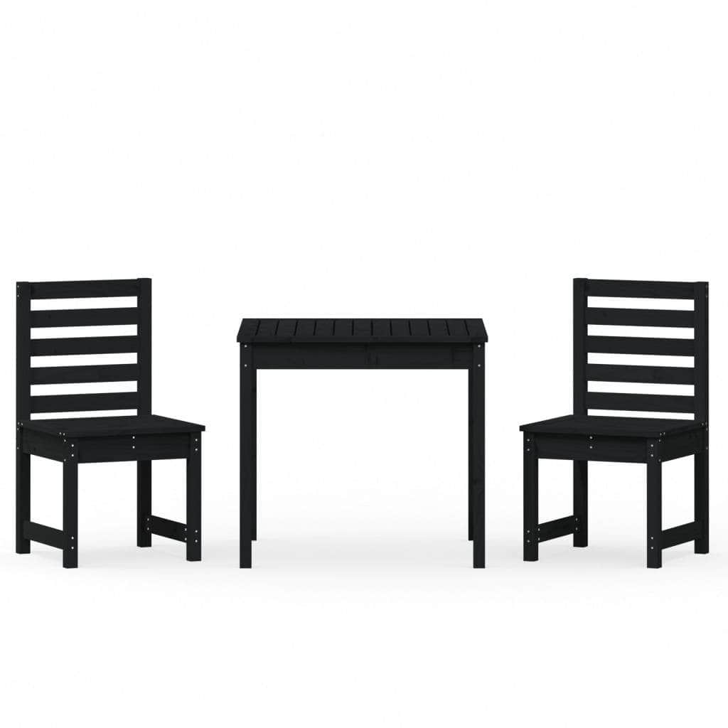 3-Piece Solid Wood Garden Bistro Set