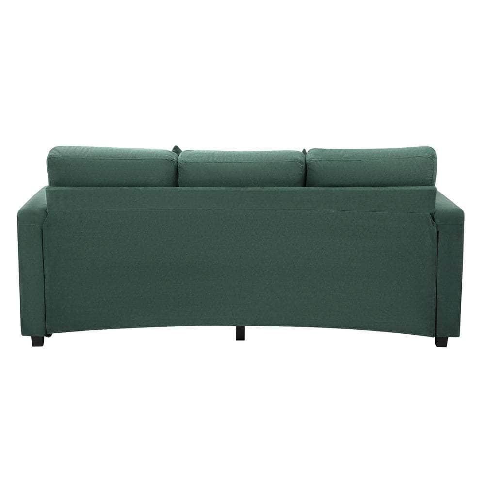 3 Seater Sofa Lounge Set Modular Couch Drawers&Ottoman Velvet Green