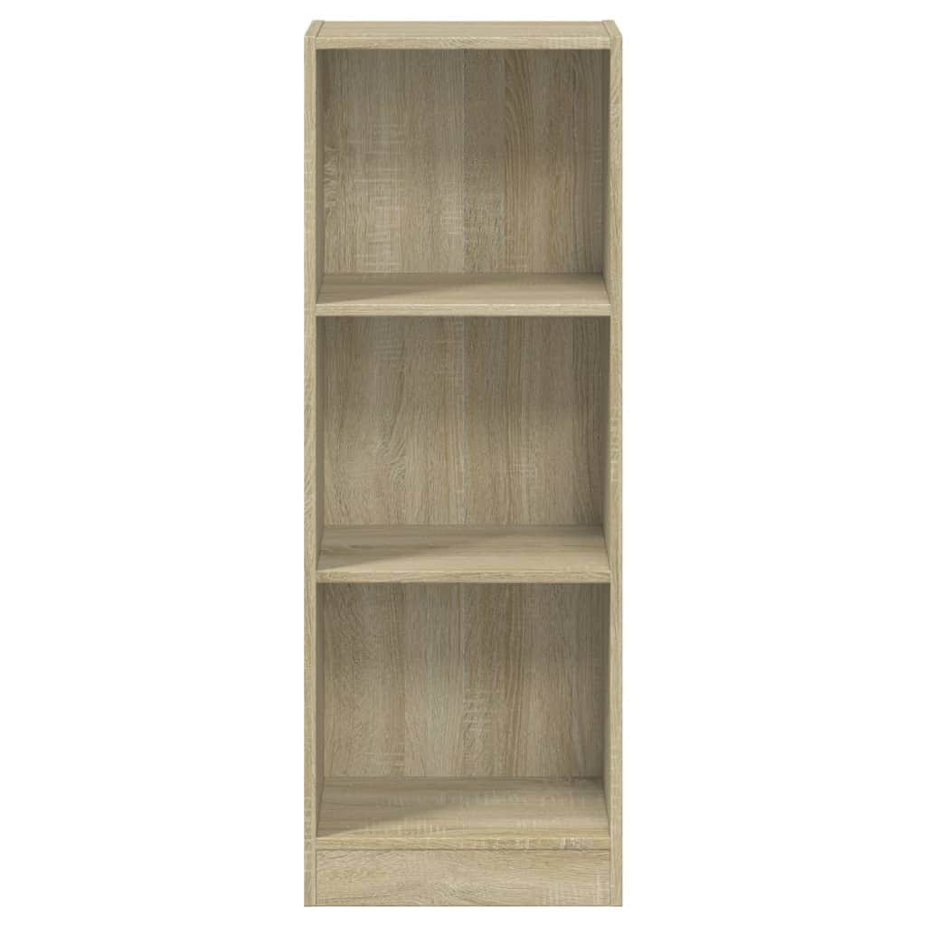 3-Tier Book Cabinet Sonoma Oak  Chipboard