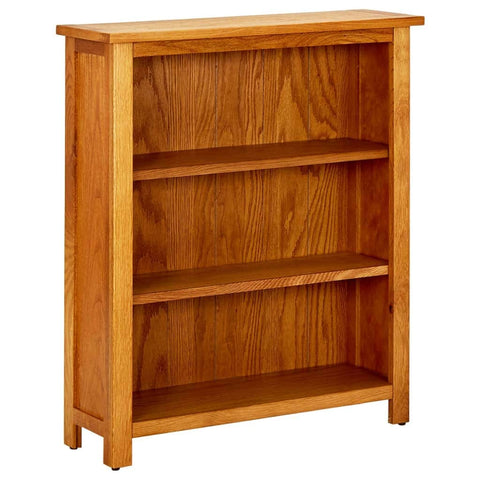 3-Tier Bookcase  Solid Oak Wood