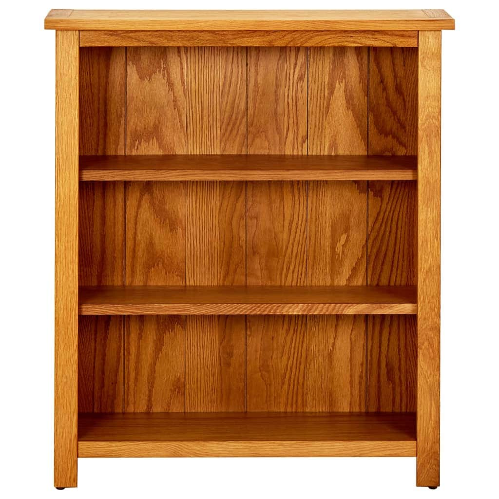 3-Tier Bookcase  Solid Oak Wood