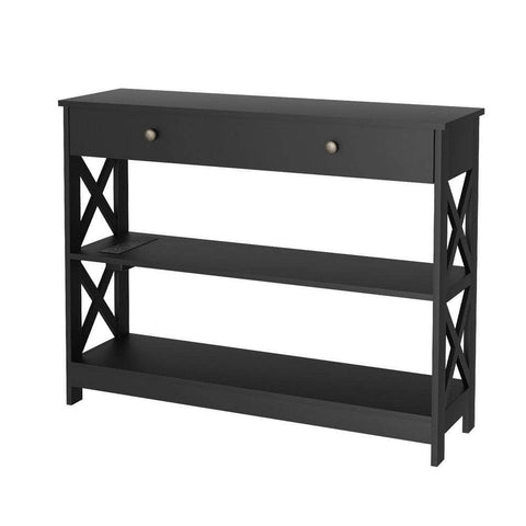 3-Tier Console Table with USB Outlets