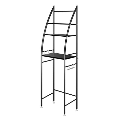 3 Tier Over Toilet Storage Shelf Black