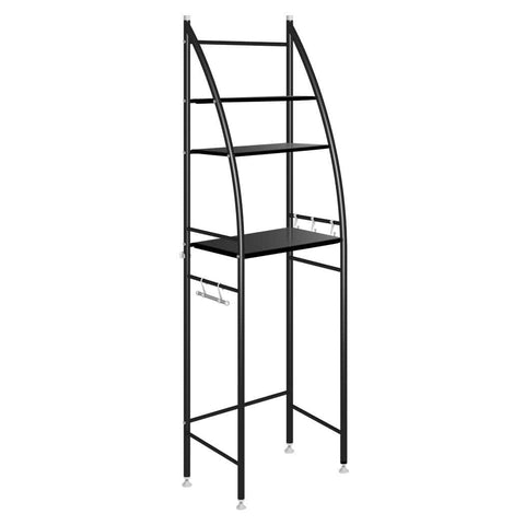 3 Tier Over Toilet Storage Shelf Black