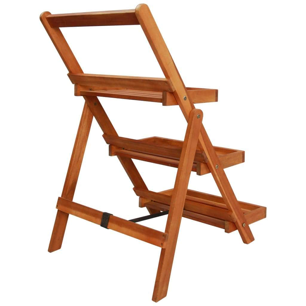 3-Tier Plant Stand  Solid Acacia Wood