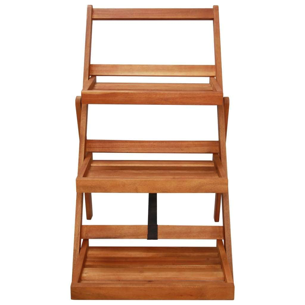 3-Tier Plant Stand  Solid Acacia Wood