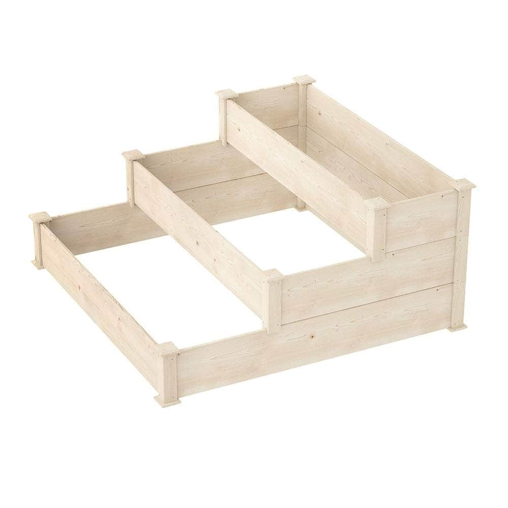 3-Tier Raised Garden Bed Planter - Wooden