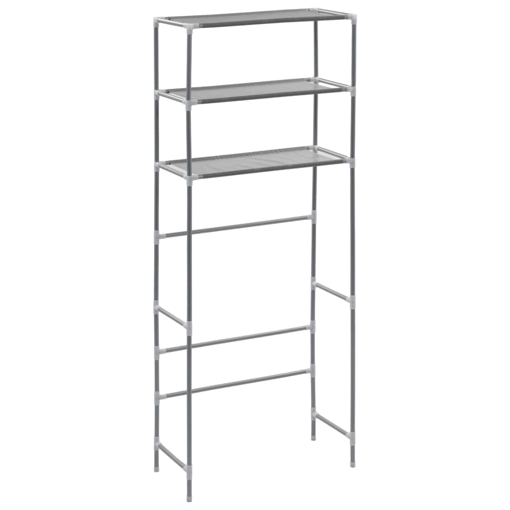 3-Tier Storage Rack over Laundry Machine Silver