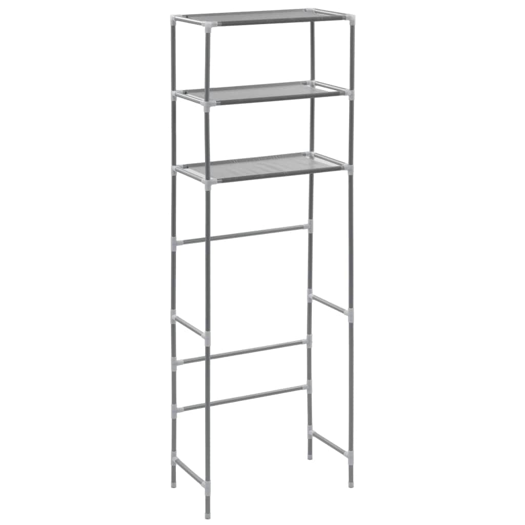 3-Tier Storage Rack over Toilet Silver