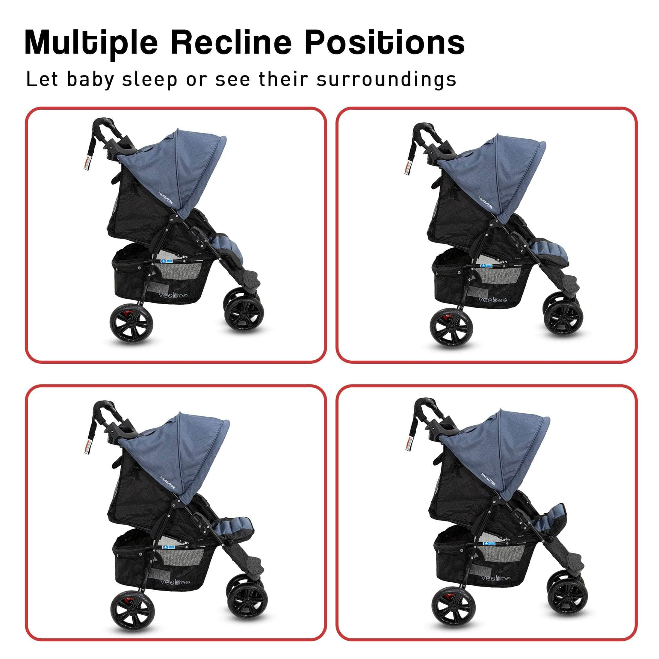 3-Wheel Navigator Stroller - Glacier