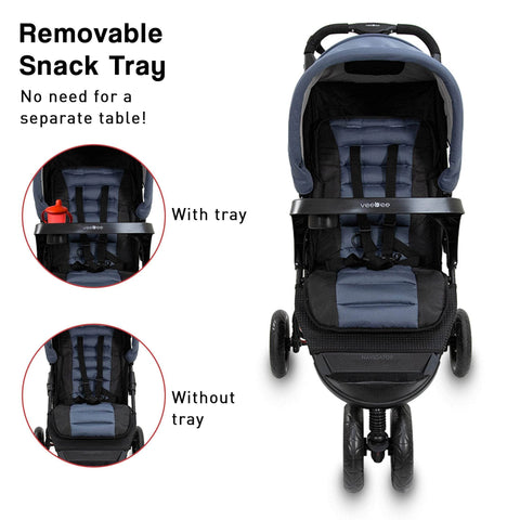 3-Wheel Navigator Stroller - Glacier