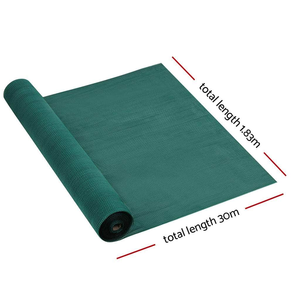 30% Shade Cloth 1.83X30M Shadecloth Wide Heavy Duty Green