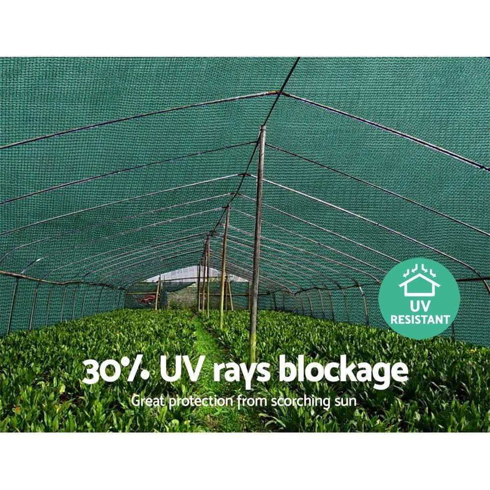 30% Shade Cloth 1.83X30M Shadecloth Wide Heavy Duty Green