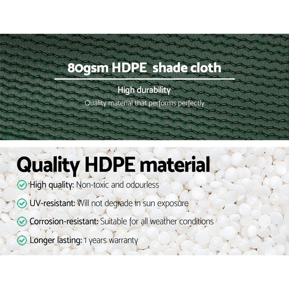 30% Shade Cloth 1.83X50M Shadecloth Wide Heavy Duty Green