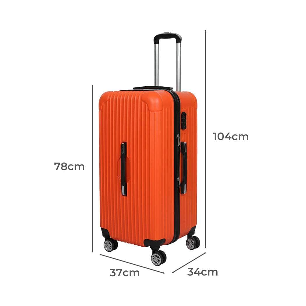 30"Trunk Luggage Travel Suitcase Orange