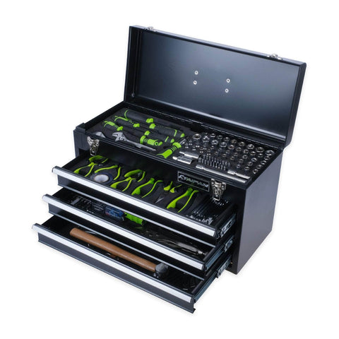 300PCE 3 Drawer Tool Chest Kit Premium Quality Chrome Vanadium Steel