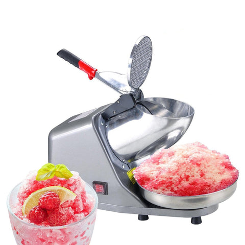 300W Electric Ice Crusher Shaver and Stainless Steel Blade Cone Maker