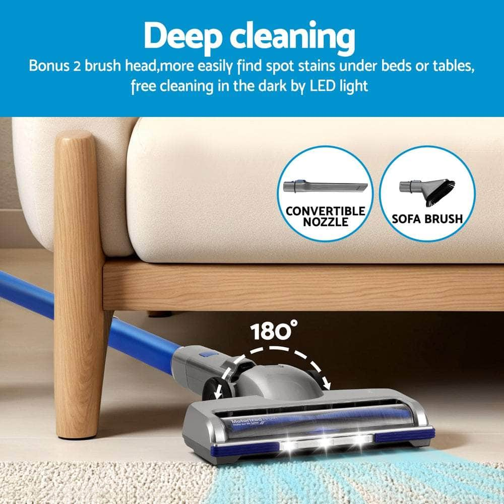 300W Stick Vacuum Cleaner Cordless Self-Standing