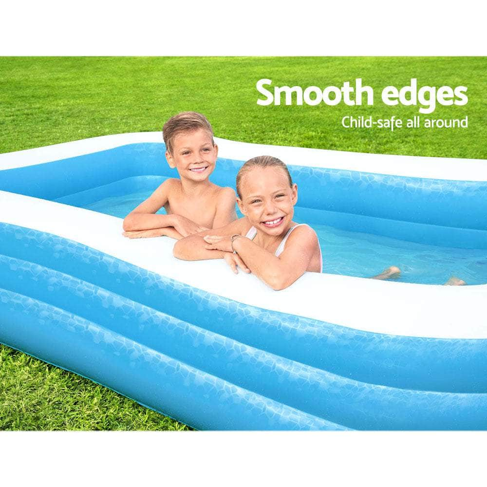 305X183X56Cm Inflatable Above Ground Swimming Pool 1161L