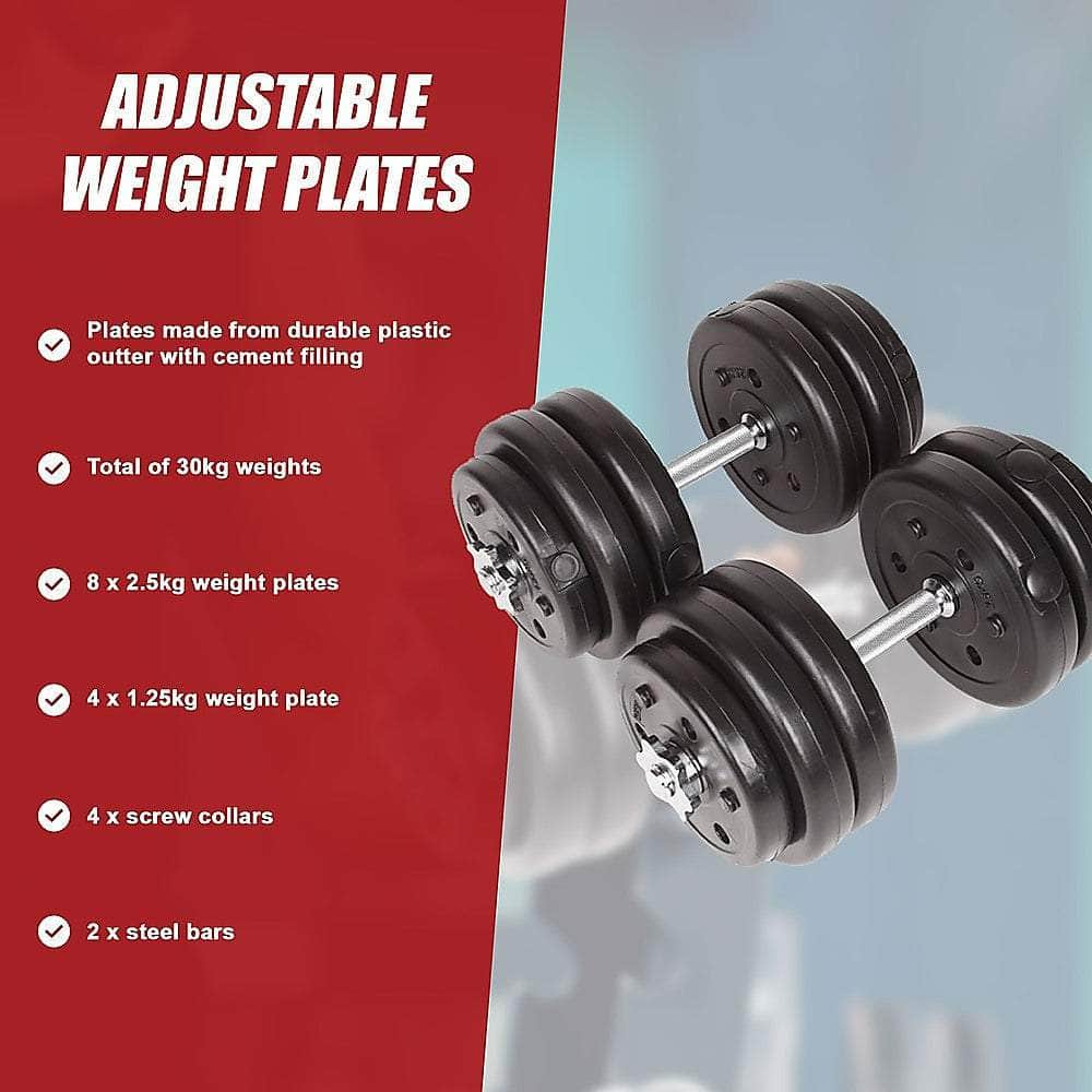 30Kg Adjustable Dumbbell Set