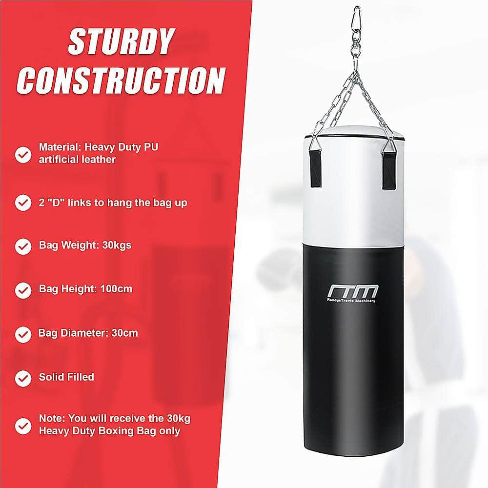 30kg Heavy-Duty Punching Bag - Solid Filled