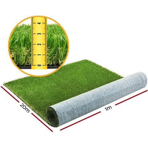 30mm 1mx20m Artificial Grass Synthetic Fake Lawn Turf Plastic Plant 4-coloured