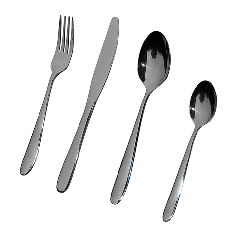 32 Piece Stainless Steel Cutlery Set Knives Fork Spoon Teaspoon