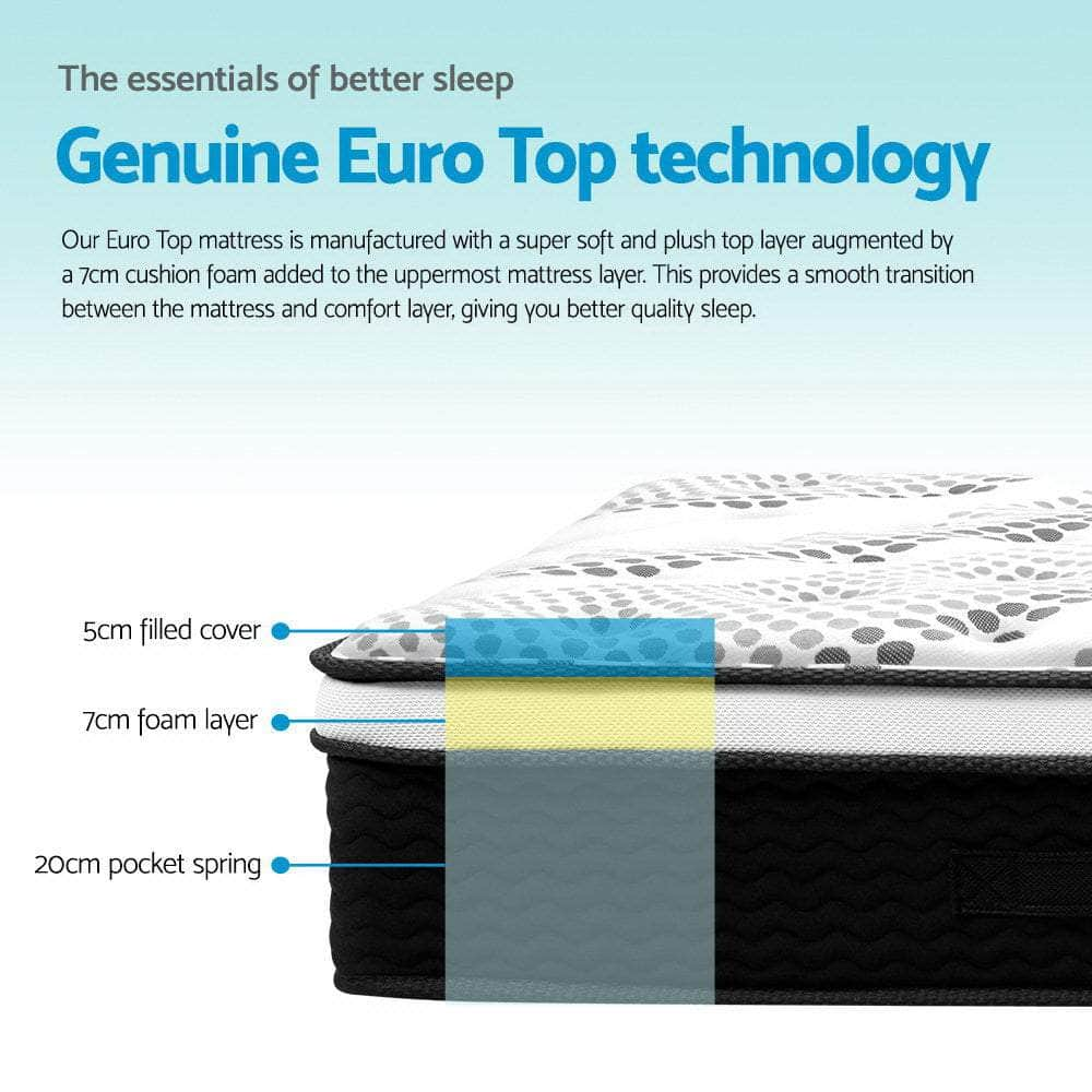 32cm Mattress Euro Top Double