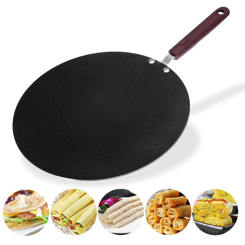 32Cm Nonstick Frying Indian Tava Dosa Chapati Pan Flat Skillet Griddle Pan