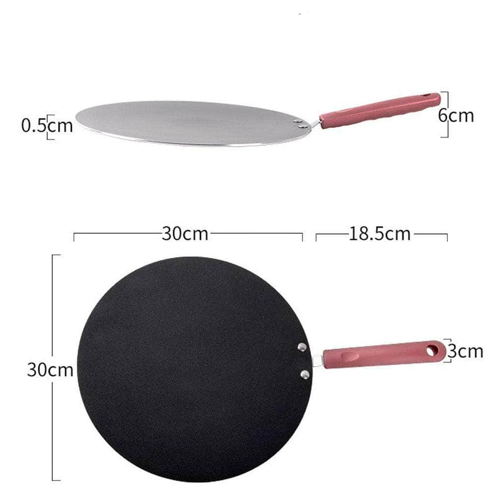 32Cm Nonstick Frying Indian Tava Dosa Chapati Pan Flat Skillet Griddle Pan