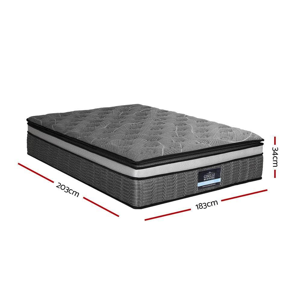 34cm Mattress Double Layer Pocket Spring King