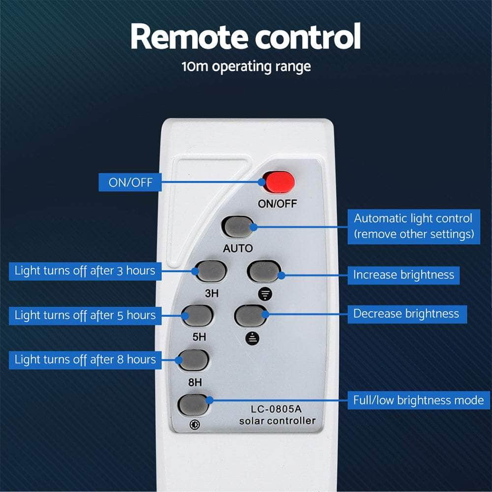 386 Led Solar Street Light Flood Motion Sensor Remote