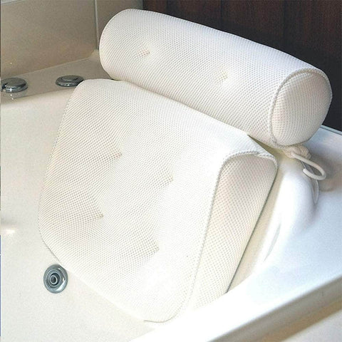 3D Spa Mesh Bath Pillow Neck and Back Support