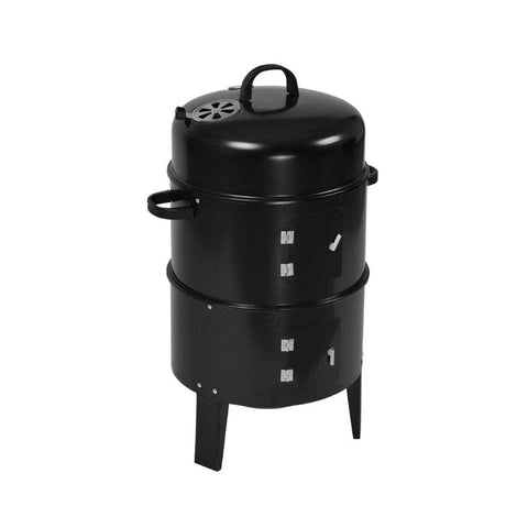 3in1 Charcoal BBQ Grill Smoker Portable