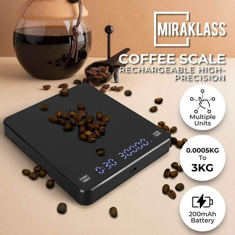 3kg Rechargeable Digital LCD Kitchen Coffee Scale