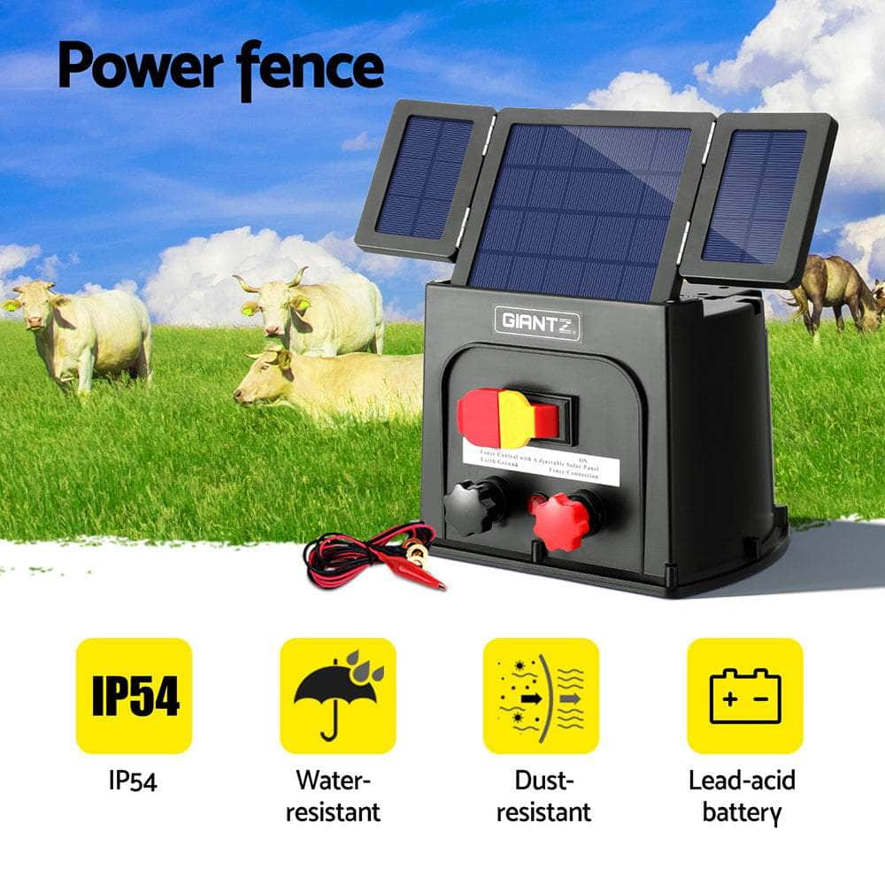 3Km/5Km Electric Fence Energiser Pet Solar Energizer 0.1J/0.15J