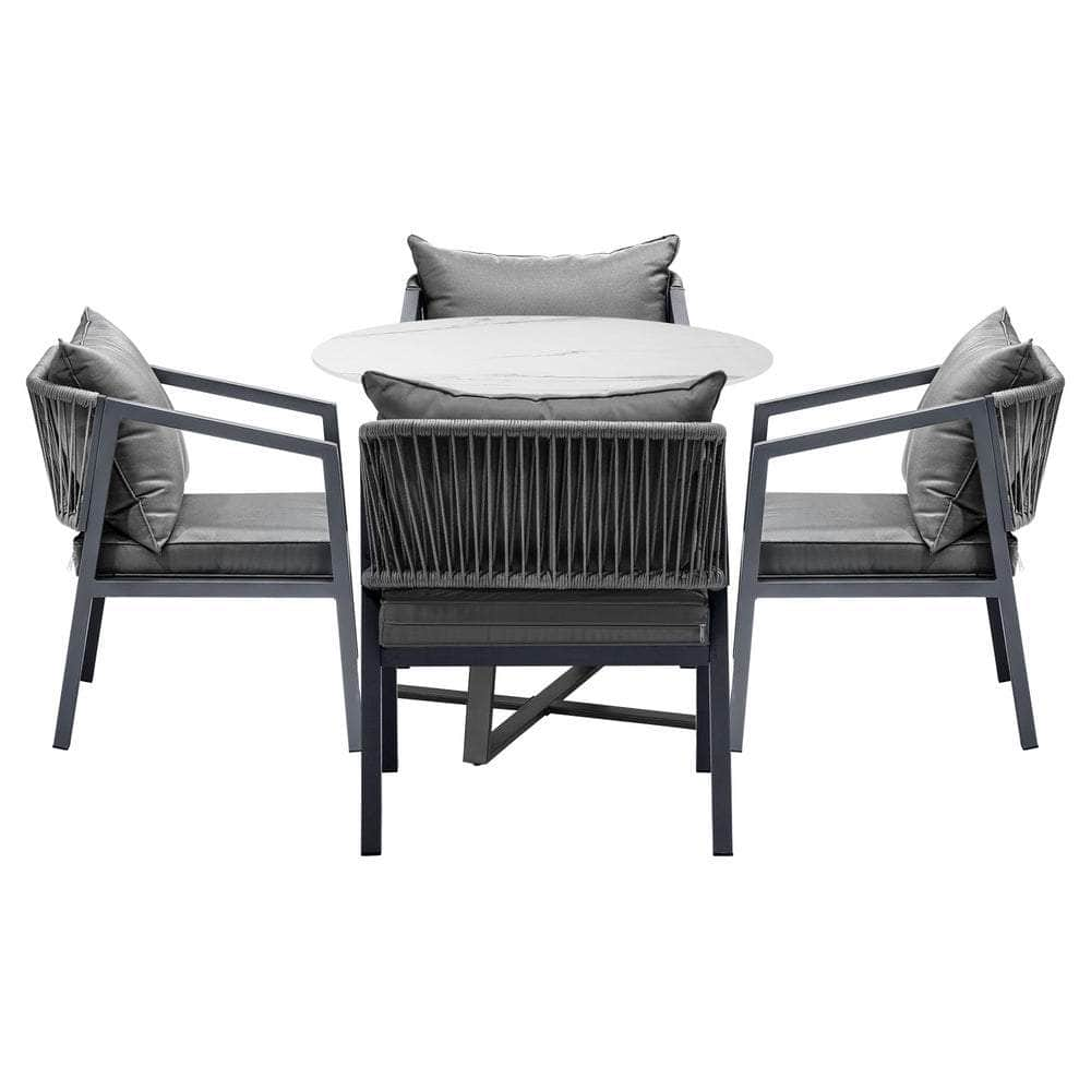 3PCS/5PCS Outdoor Dining Set Table&Lounge Chair