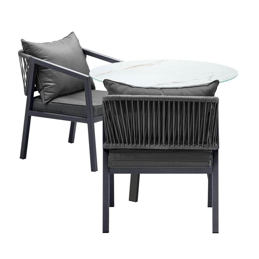 3PCS/5PCS Outdoor Dining Set Table Lounge Chair