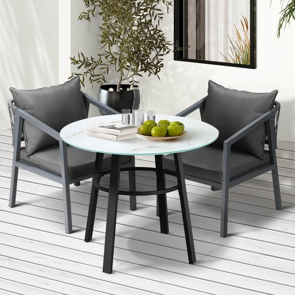 3PCS/5PCS Outdoor Dining Set Table Lounge Chair