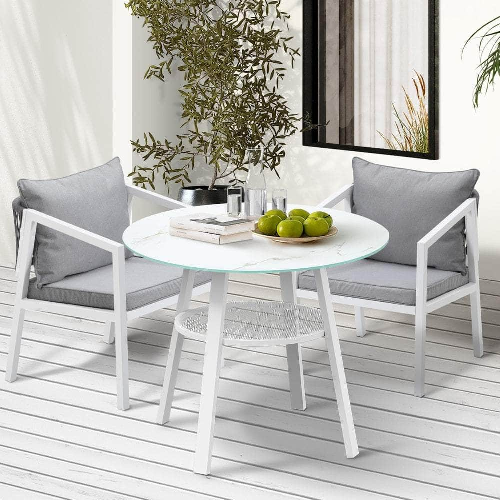 3PCS/5PCS Outdoor Dining Set Table Lounge Chair