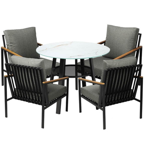 3PCS/5PCS Outdoor Dining Setting Patio Bistro Set