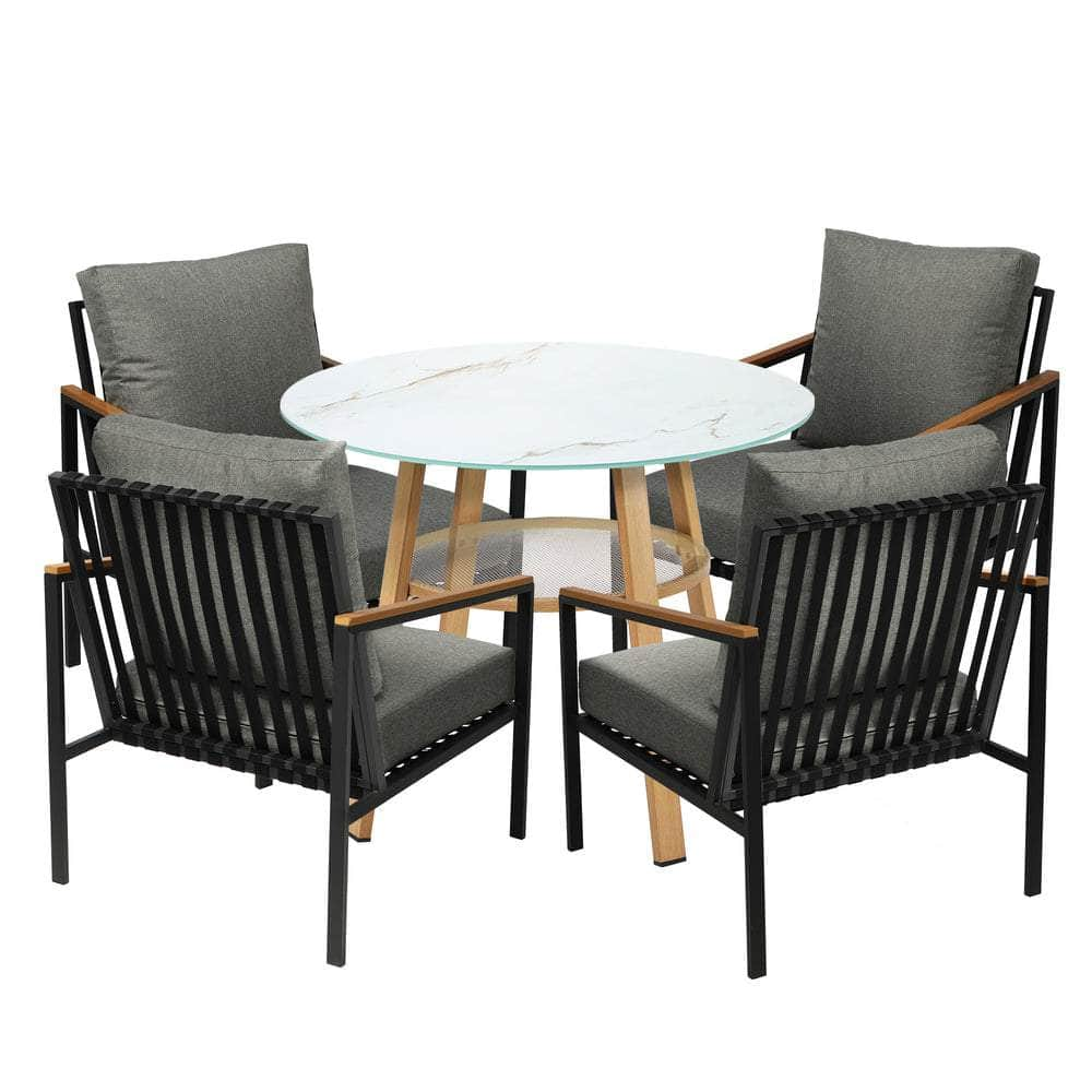 3PCS/5PCS Outdoor Dining Setting Patio Bistro Set