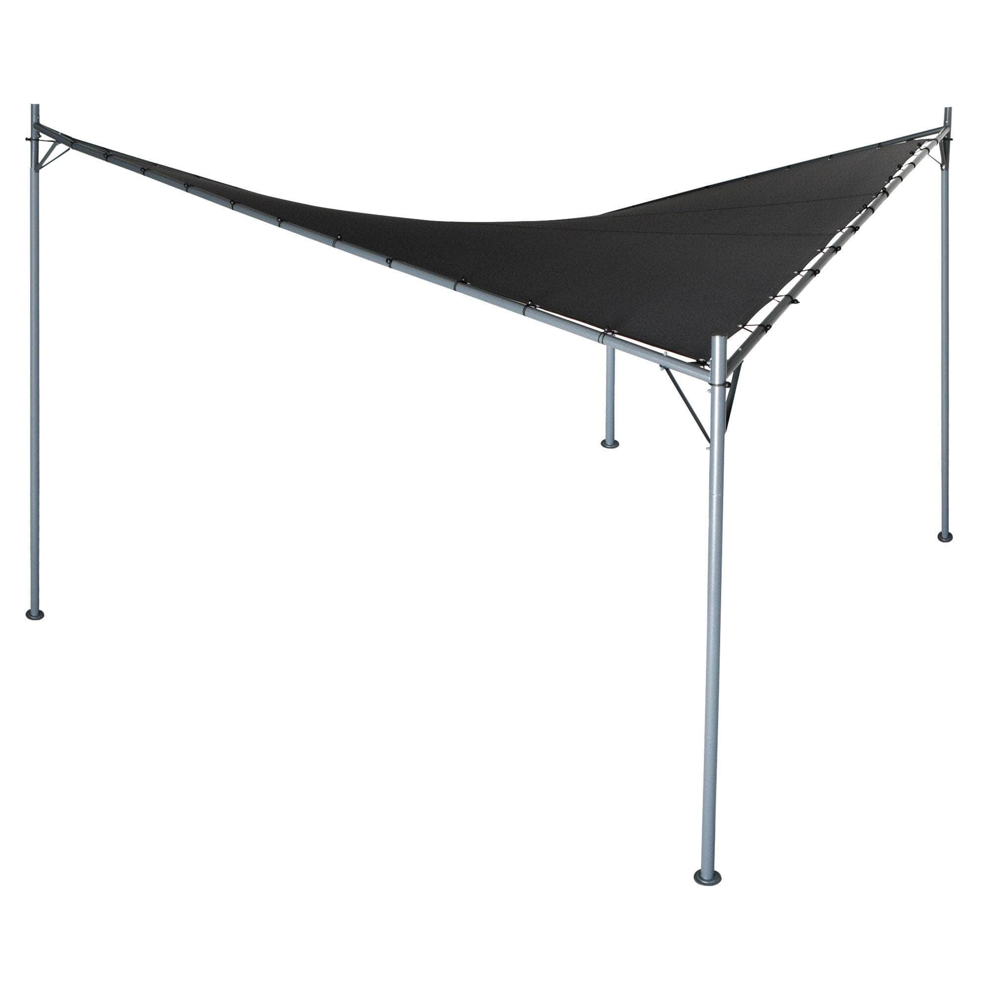 3x3m Butterfly Steel Gazebo - Charcoal