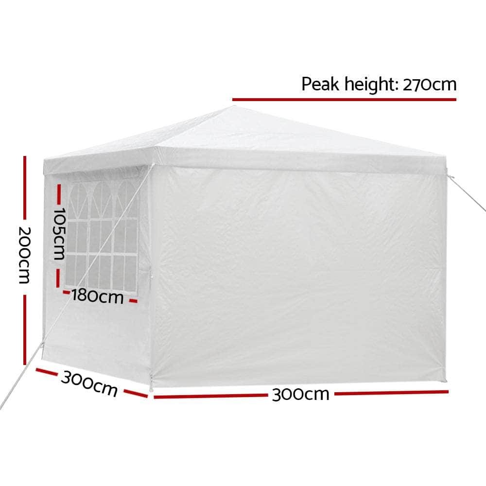 3X3M Marquee Wedding Party Tent - White