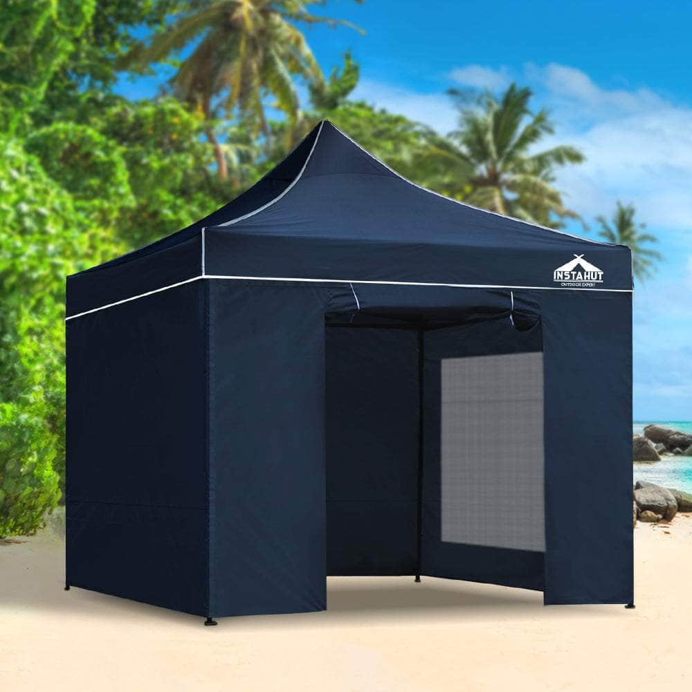 3x3m Pop Up Gazebo Marquee Folding Wedding Tent Navy