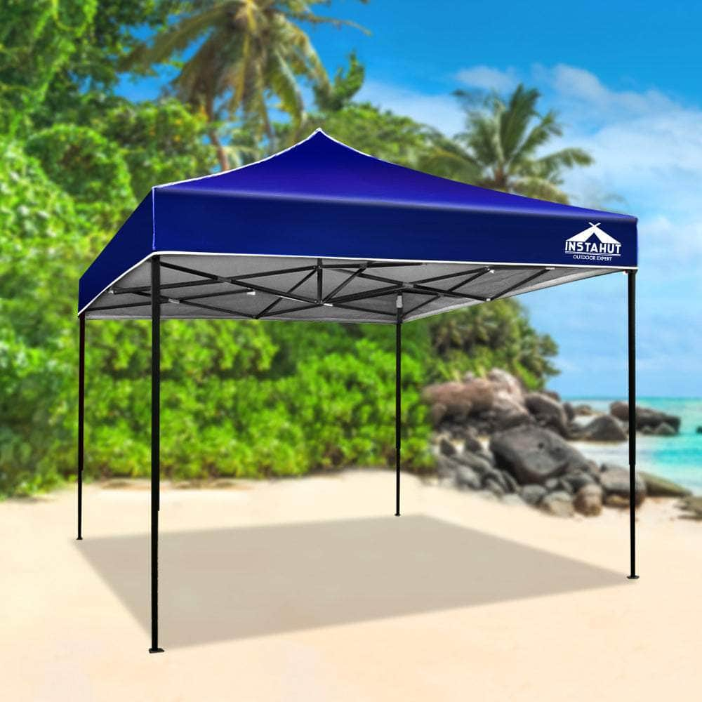 3x3m Pop Up Gazebo Marquee - Outdoor Canopy Shade Blue