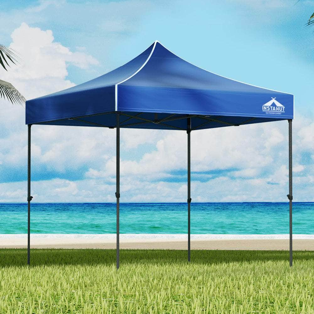 3x3m Pop Up Gazebo Marquee - Outdoor Canopy Shade Blue