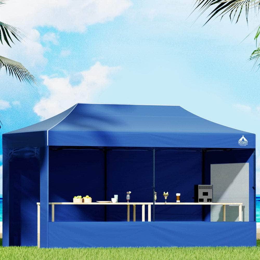 3X6 Pop Up Marquee Folding Tent - Blue